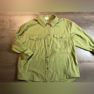 Green button up